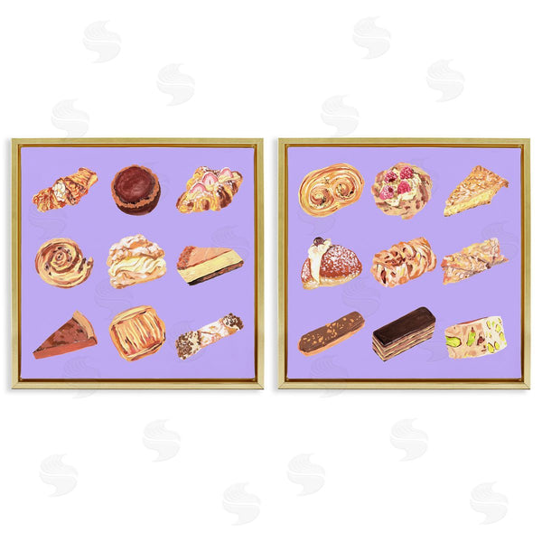 Stupell Industries Melissa Wang | Various Pastries On Purple