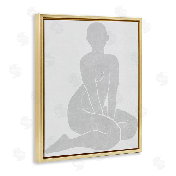 Stupell Industries Melissa Wang | Veiled Nude Contour
