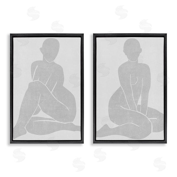 Stupell Industries Melissa Wang | Veiled Nude Silhouettes