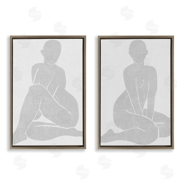 Stupell Industries Melissa Wang | Veiled Nude Silhouettes