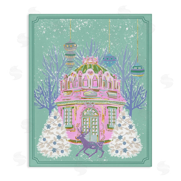 stupell industries Melissa Wang | Vintage Pastel Holiday Reindeer Wall Art