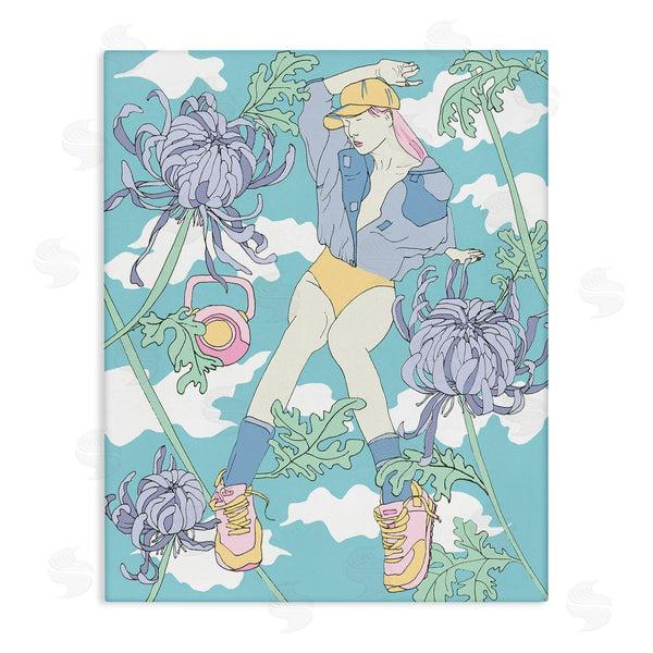 stupell industries Melissa Wang | Weight Trainer & Chrysanthemums