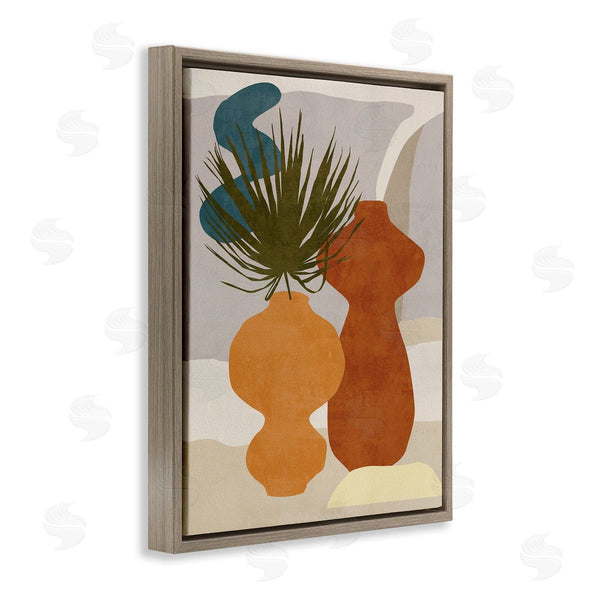 Stupell Industries Melissa Wang | Western Abstract Vases Brown Orange Green Wall Art