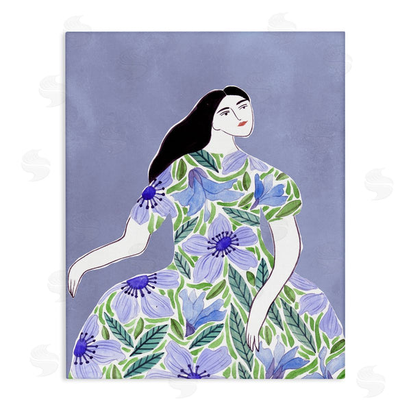 stupell industries Melissa Wang | Woman in Blue Floral Gown