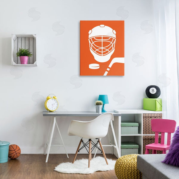 Stupell Industries Melody Hogan | Minimal Ice Hockey Gear Wall Art