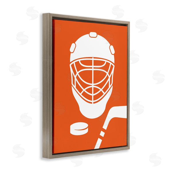 Stupell Industries Melody Hogan | Minimal Ice Hockey Gear Wall Art