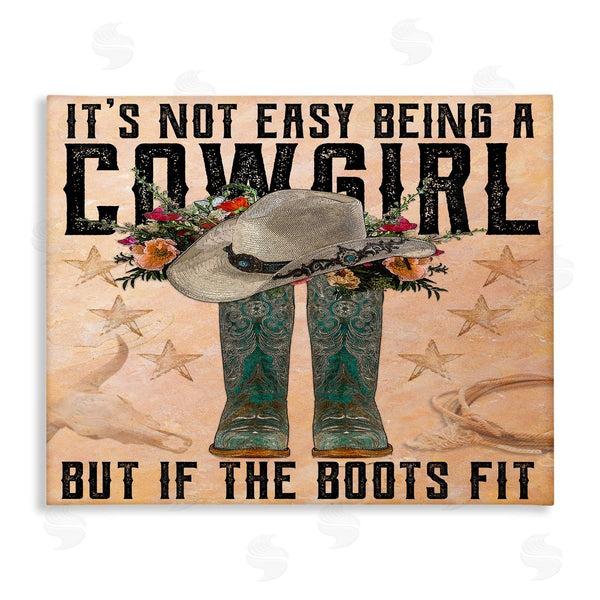stupell industries Melody Hogan | Not Easy Being A Cowgirl Country Phrase Wall Art