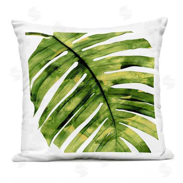 Stupell Industries Melonie Miller | Bold Monstera Leaf Tropical Printed Throw Pillow