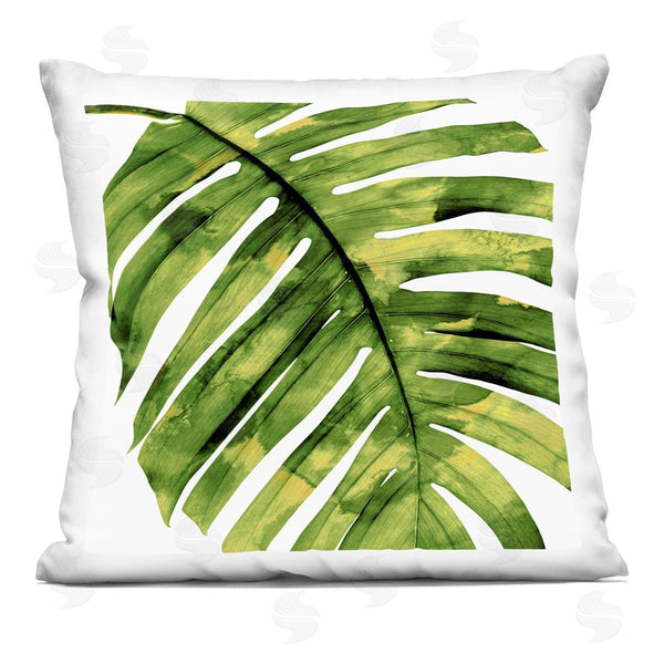 stupell industries Melonie Miller | Bold Monstera Leaf Tropical Printed Throw Pillow
