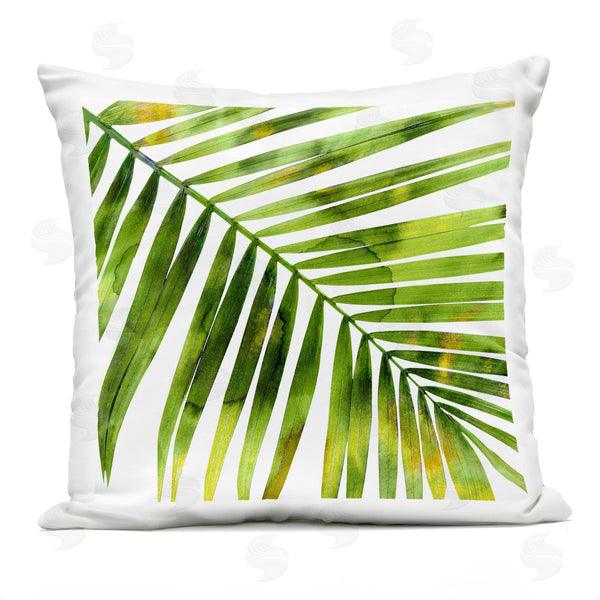 Stupell Industries Melonie Miller | Vibrant Green Palm Leaf Printed Throw Pillow