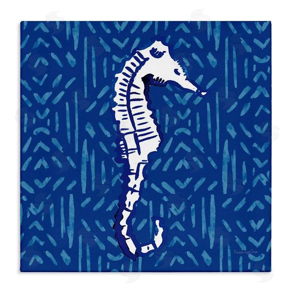 stupell industries Mercedes Lopez Charro | Aquatic Seahorse Marine Life Pattern Wall Art