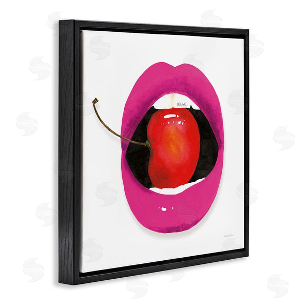 Stupell Industries Mercedes Lopez Charro | Biting Cherry Lips Wall Art
