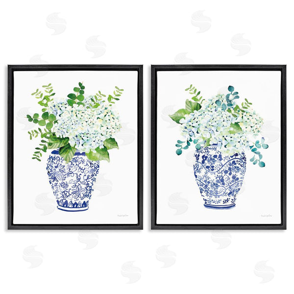 Stupell Industries Mercedes Lopez Charro | Blue Floral Bouquets Lush Green Botanicals Wall Art
