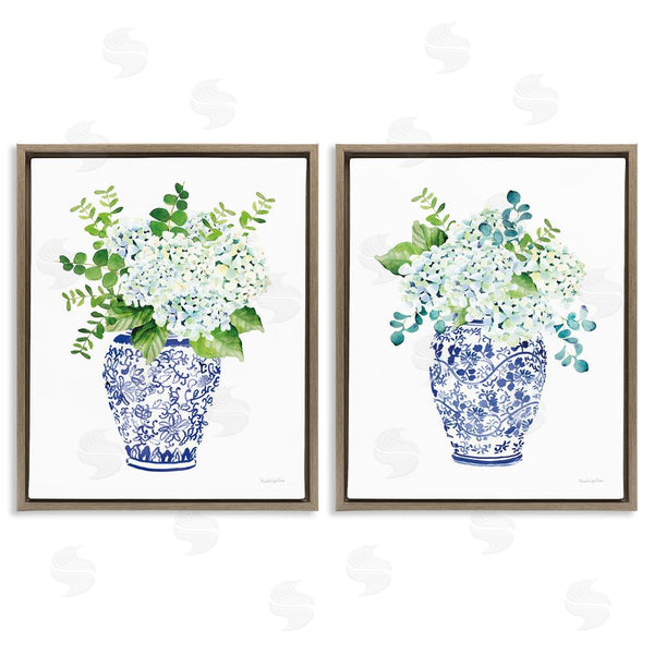 Stupell Industries Mercedes Lopez Charro | Blue Floral Bouquets Lush Green Botanicals Wall Art