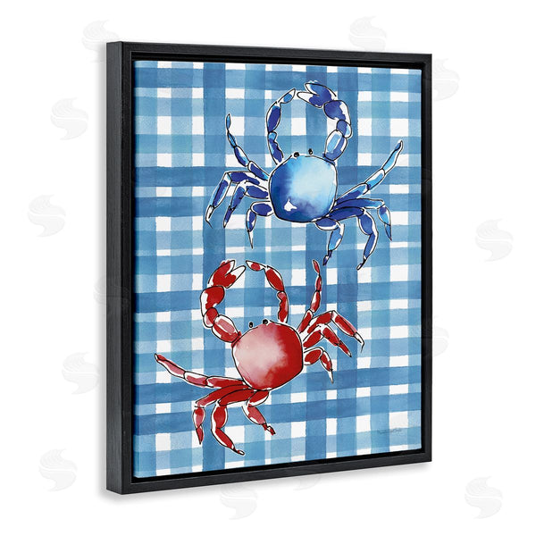 Stupell Industries Mercedes Lopez Charro | Coastal Crabs On Plaid