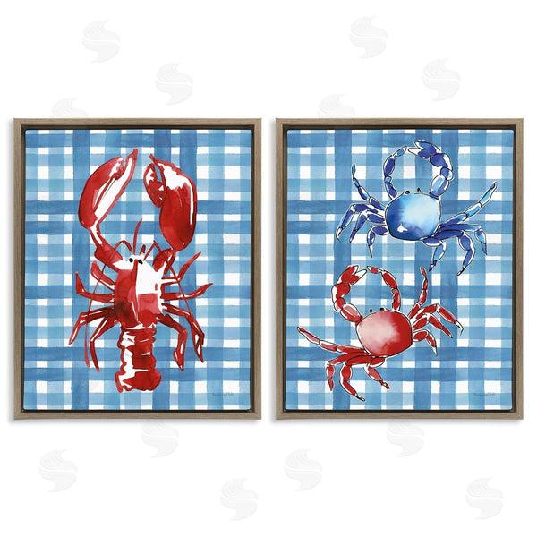 Stupell Industries Mercedes Lopez Charro | Coastal Cuisines On Plaid