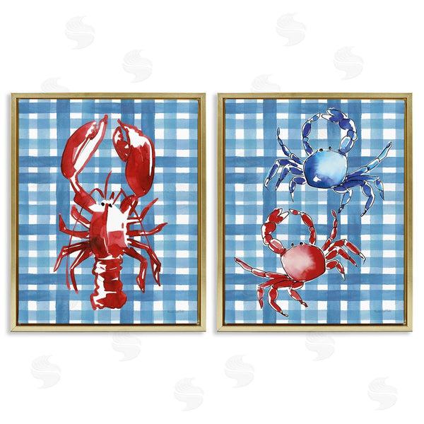 Stupell Industries Mercedes Lopez Charro | Coastal Cuisines On Plaid