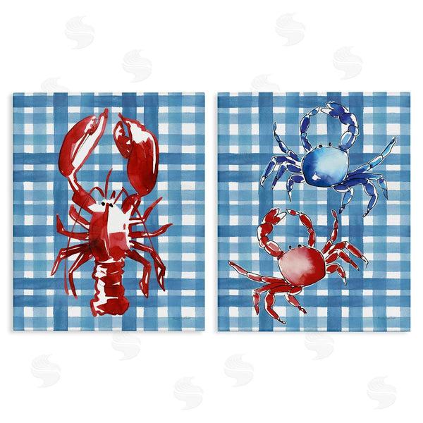 stupell industries Mercedes Lopez Charro | Coastal Cuisines on Plaid