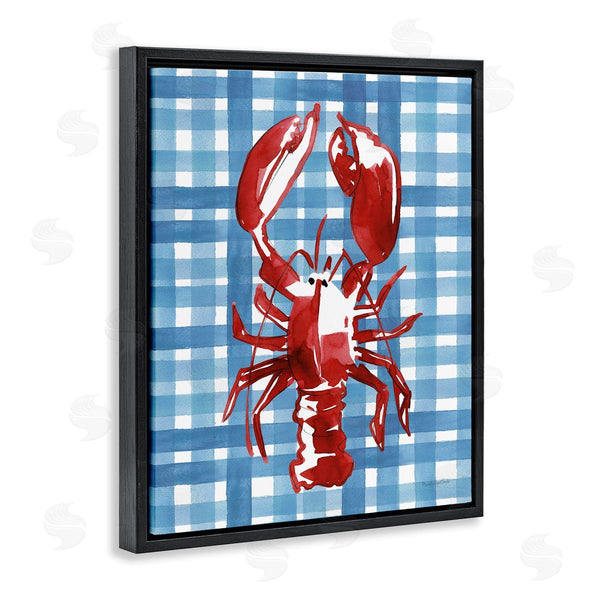Stupell Industries Mercedes Lopez Charro | Coastal Lobster On Plaid