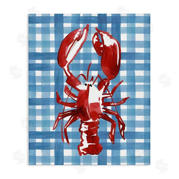 stupell industries Mercedes Lopez Charro | Coastal Lobster on Plaid