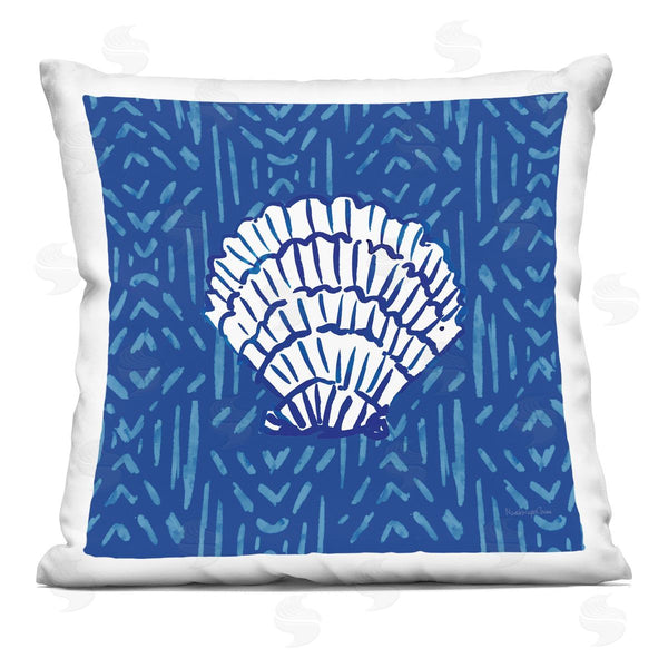 stupell industries Mercedes Lopez Charro | Coastal White Printed Throw Pillow