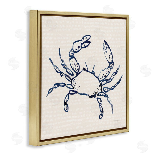 Stupell Industries Mercedes Lopez Charro | Crab With Dotted Background