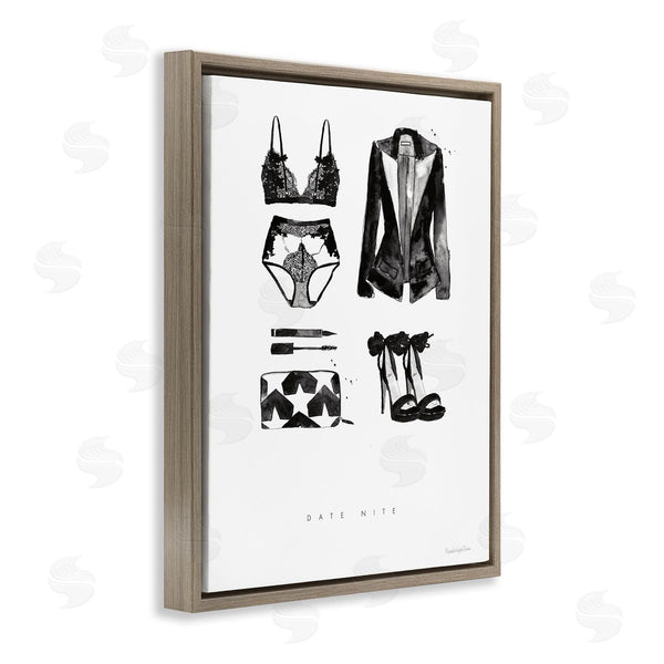 Stupell Industries Mercedes Lopez Charro | Date Nite Slang Quote Female Fashion Mood