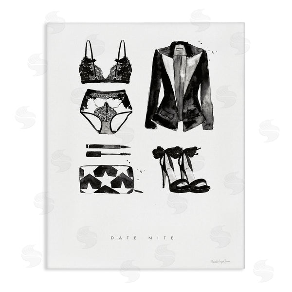 stupell industries Mercedes Lopez Charro | Date Nite Slang Quote Female Fashion Mood