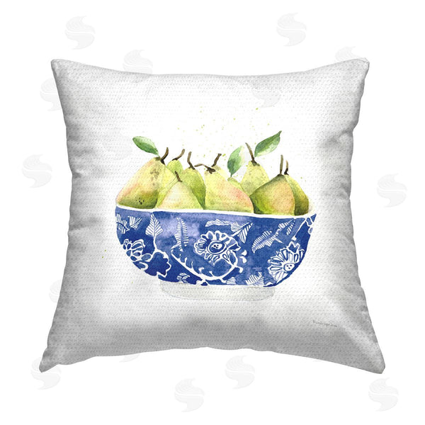 Stupell Industries Mercedes Lopez Charro | Elegant Bowl Of Pears Printed Throw Pillow