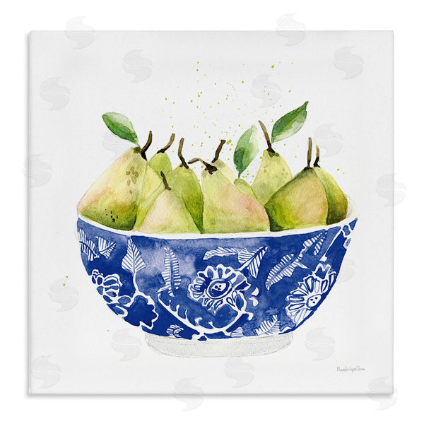 stupell industries Mercedes Lopez Charro | Elegant Bowl of Pears Wall Art