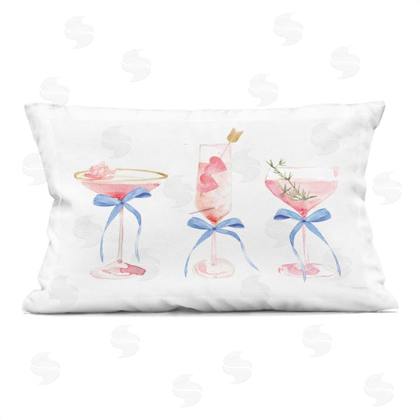 stupell industries Mercedes Lopez Charro | Flirty Champagne Cocktails Printed Throw Pillow