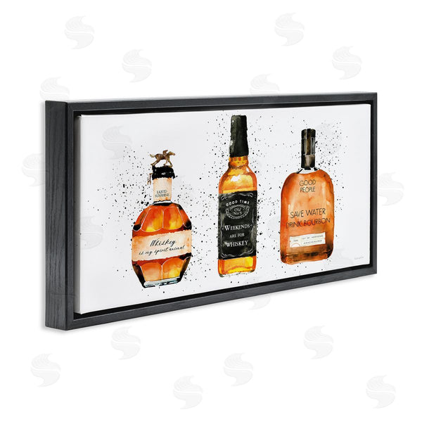 Stupell Industries Mercedes Lopez Charro | Funny Phrases Whiskey Bottles Wall Art