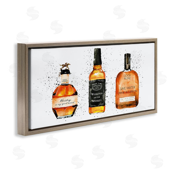 Stupell Industries Mercedes Lopez Charro | Funny Phrases Whiskey Bottles Wall Art