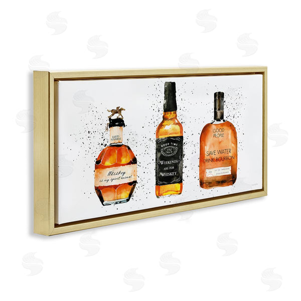 Stupell Industries Mercedes Lopez Charro | Funny Phrases Whiskey Bottles Wall Art
