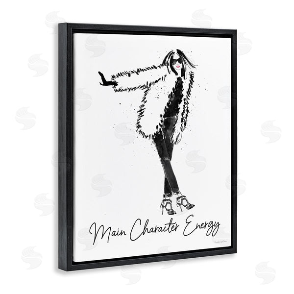 Stupell Industries Mercedes Lopez Charro | Glam Main Character Energy Chic Fashion Woman Wall Art