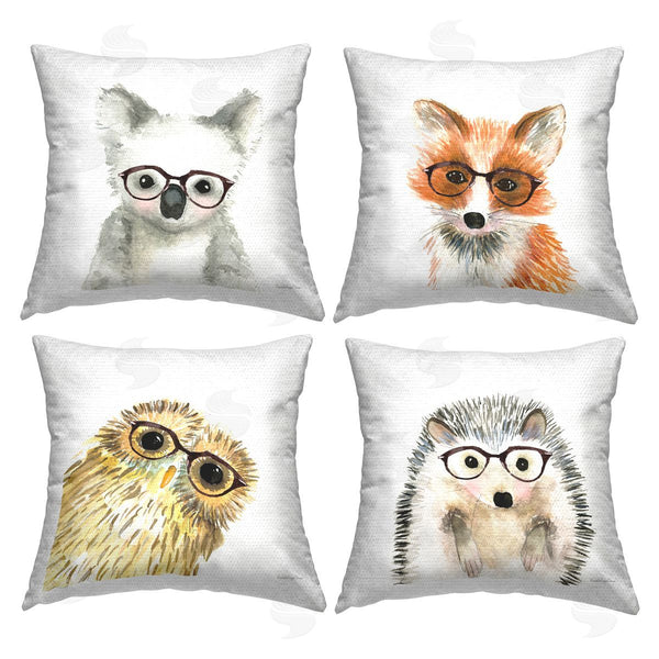 Stupell Industries Mercedes Lopez Charro | Hipster Forest Animals Printed Throw Pillow