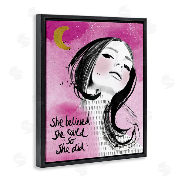 Stupell Industries Mercedes Lopez Charro | Inspirational So She Did