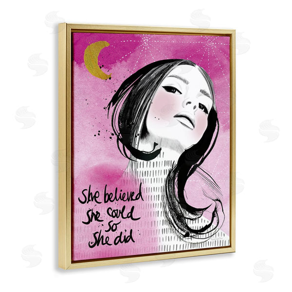 Stupell Industries Mercedes Lopez Charro | Inspirational So She Did