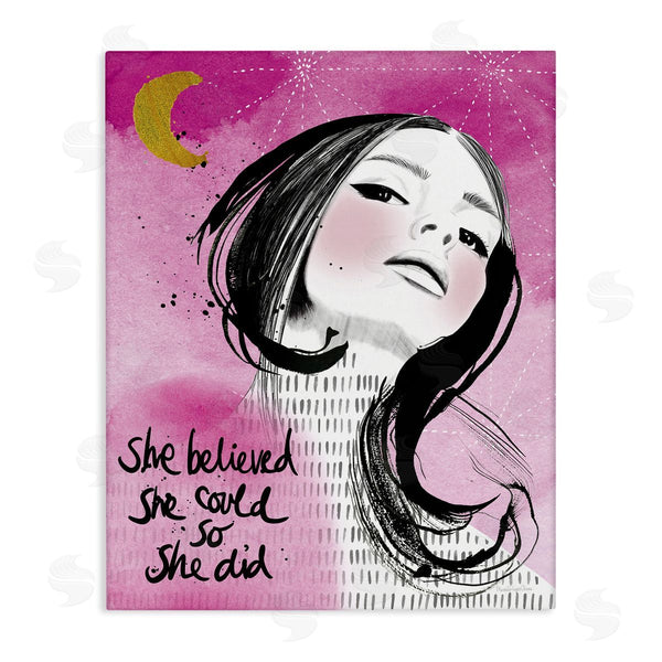 stupell industries Mercedes Lopez Charro | Inspirational So She Did