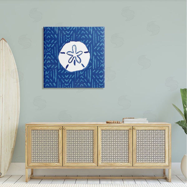 Stupell Industries Mercedes Lopez Charro | Sand Dollar Seashell Stripe Pattern Wall Art