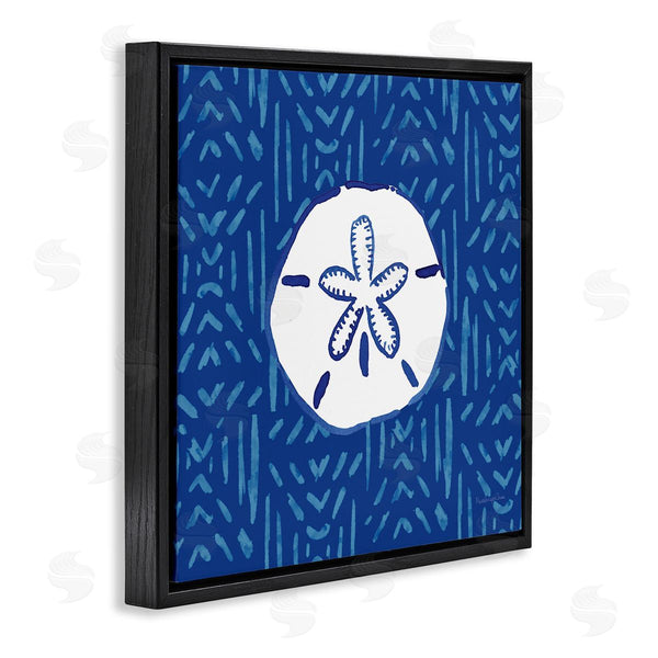 Stupell Industries Mercedes Lopez Charro | Sand Dollar Seashell Stripe Pattern Wall Art