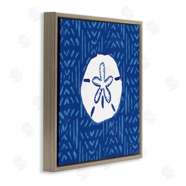 Stupell Industries Mercedes Lopez Charro | Sand Dollar Seashell Stripe Pattern Wall Art