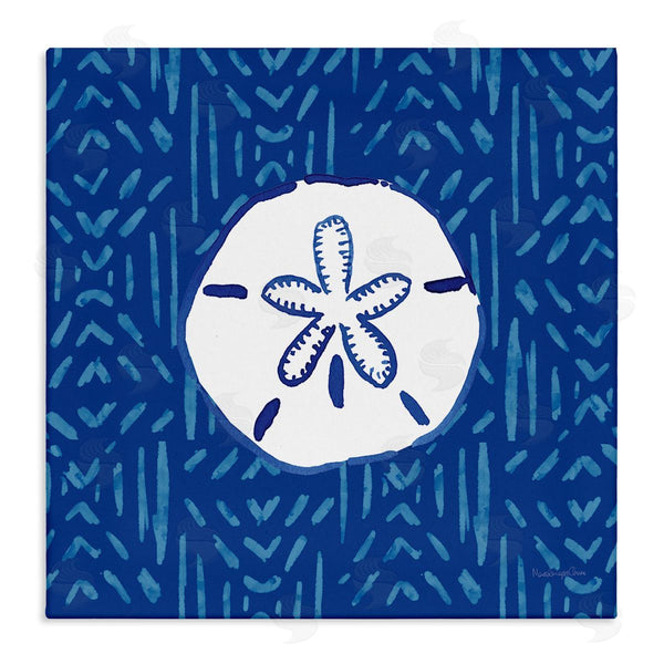 stupell industries Mercedes Lopez Charro | Sand Dollar Seashell Stripe Pattern Wall Art