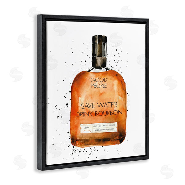 Stupell Industries Mercedes Lopez Charro | Save Water Drink Bourbon Wall Art