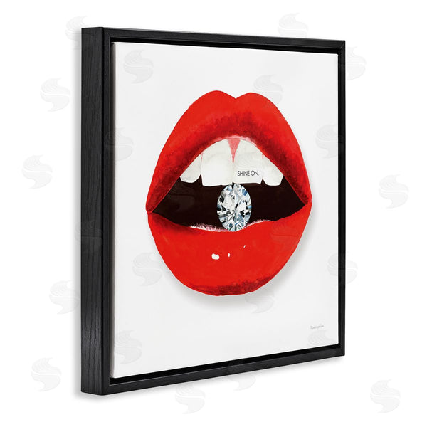 Stupell Industries Mercedes Lopez Charro | Shine On Red Lips Wall Art