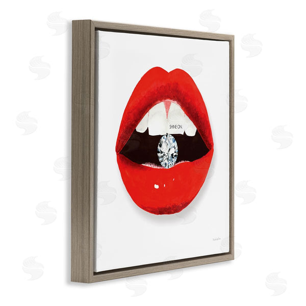 Stupell Industries Mercedes Lopez Charro | Shine On Red Lips Wall Art