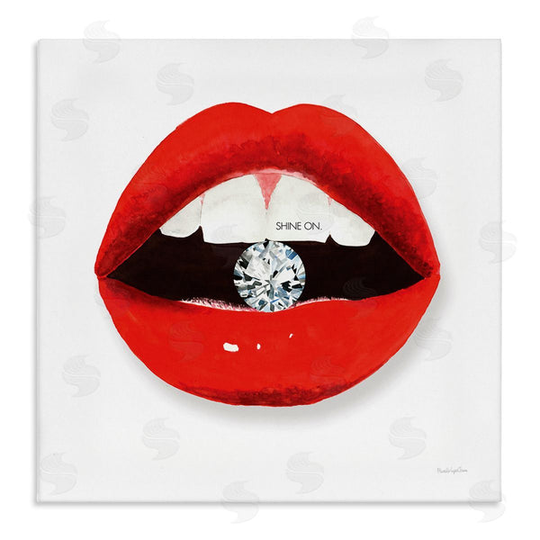 stupell industries Mercedes Lopez Charro | Shine on Red Lips Wall Art