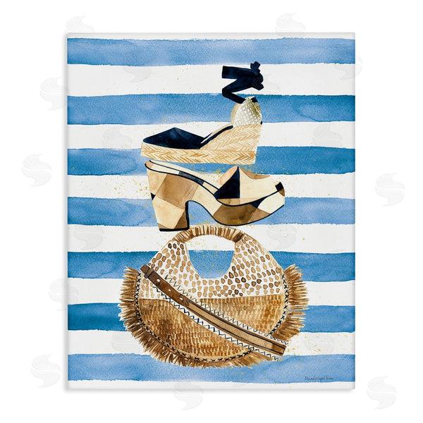 stupell industries Mercedes Lopez Charro | Stacked Fashion Shoes Wall Art