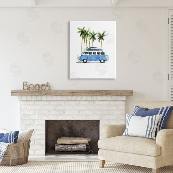 Stupell Industries Mercedes Lopez Charro | Summer Minibus Vacation Wall Art