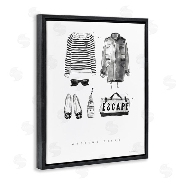 Stupell Industries Mercedes Lopez Charro | Weekend Break Phrase Glam Fashion Mood Board